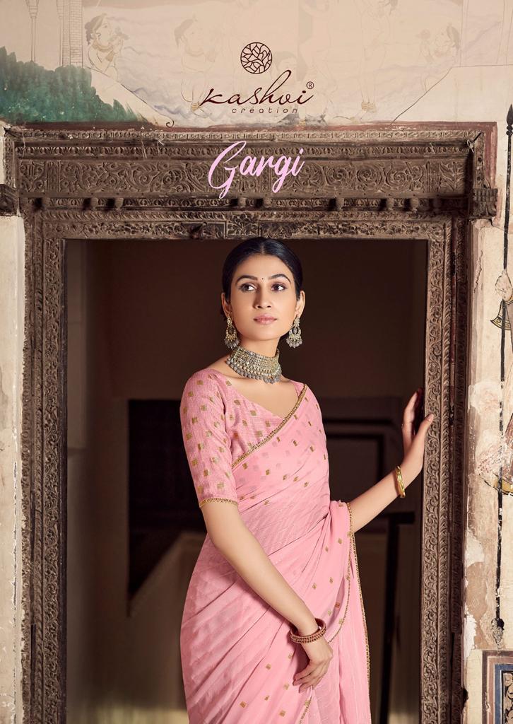 Kashvi Gargi Party Wear Designer Fancy Georgette Saree Collection
